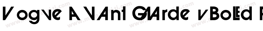 Vogue Avant Garde XBold Regular字体转换